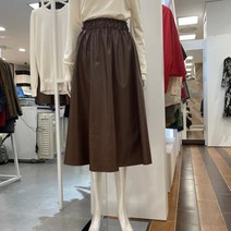 [코코티에] 에이앤미() NC해운대 - 하이 웨스트 레자 플레어 스커트 284305