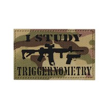 [생활/소품/최저] 찍찍이 밀리터리 패치 와펜 I STUDY TRIGGERNOMETRY 야광 626604EA