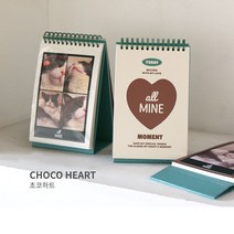 우정 커플 인생네컷 탁상앨범 (접착식 내지/기본 4x6 네컷사진 폴라로이드 등 접착가능), 1. 레드하트