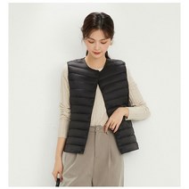 여성 오리털 초경량 패딩 조끼 빅사이즈 XXXL까지