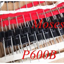 P600A P600B P600D P600K P600M P600J P600G 숏 키 정류기 다이오드 P-600 R-6 10pcs, [02] P600B