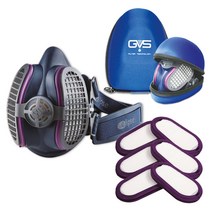 GVS 일립스 마스크 필터 교체 분진 특급 방진마스크 세트 (본품+교체필터 3세트+전용케이스), 특급소형(SPR451)+전용케이스, 특급필터(SPR321) 3개