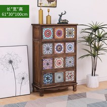 자개장 인테리어 미국 단단한 나무 사물함 거실 다층 저장 서랍 자개 장농 장식, 01 전체 복장_숯불구이 색 12격자 B02(세로), 숯불구이 색 12격자 B02(세로)