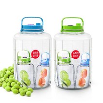 심플한 글라스 과실주병 담금술 용기 모음 3L 5L 8L, 1개