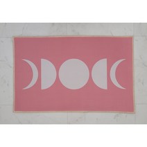 타로 스프레드천 러그 매트 moon pink