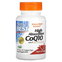 닥터스베스트 하이 앱솔션 CoQ10 100mg 베지 캡, ., 1개, 60정