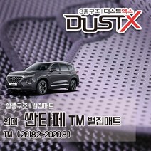 싼타페 TM 벌집매트 차량용 자동차매트 (7인승 3열 가능), 1열+2열, 싼타페 TM [7인승] (2018.2~), 현대