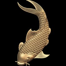 물고기 3D 모델 릴리프 CNC 라우터 프린터 Artcam Aspire bass STL 파일 형식-물고기 3d stl 10 피스, 한개옵션0