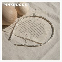 핑크로켓 모던 진주 헤어 밴드 머리띠