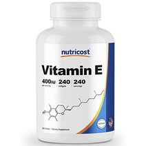 뉴트리코스트 비타민 E 캡슐 240캡슐 1서빙 400IU 240회분 Vitamin E Softgel [240 SFG]