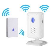 무선 방수 도어벨 현관벨 초인종 차임벨 호출벨 JNHKR, 2. 무선 도어벨(초인종) 세트(송신기+수신기+건전지)