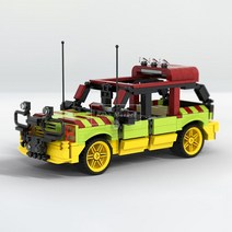 호환블럭 스피드챔피언 Jurassic Park Explorer 쥬라기 공원 사파리 탐험 지프차량 MOC-20605 창작 신제품