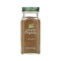 심플리 오가닉 고수 씨앗 Coriander 2.29oz(65 g)