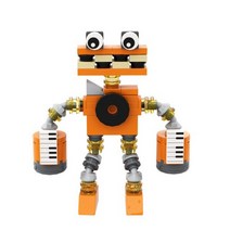MOC-마이 싱잉 몬스터 Wubbox 빌딩 블록 모델 공포 만화 음악, A0494Y01 75PCS