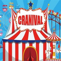 실내 늘보 포항맘 소워니 놀이터 레드 서커스 사진 배경 놀이 공원 텐트 스트라투스 카니발 회전 목마 아이 생일 파티 배너, 153.Silkwarpoy120X80cm  13