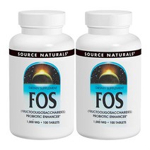 소스내츄럴스 FOS 파우더 1000mg 타블렛, 100개입, 2개입