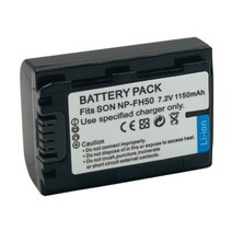 호환제품 NP-FH50 FH60 1150mah 충전식 디지털 배터리 소니 카메라 알파 DSLR-A230 A290 A330 DVD103, 01 1PCS
