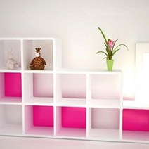 수납책장 거실책장 낮은책꽂이 더크린 DIY 3 로맨틱 A1 서재장 좁은 오픈, 블루