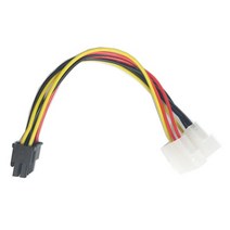 MBF 그래픽카드 8핀 보조전원 케이블/MBF-VGA8P4PY/8핀 보조전원-IDE(4핀)x2 Y형 케이블/IDE 전원 2포트를 8핀