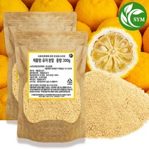 신영몰 국산 유자 분말 가루 300g 국내산 유자 100% 함유, 2개