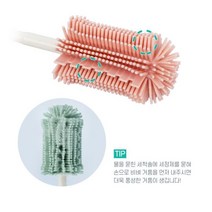 [오너클랜] 국내산 텀블러세척솔 안심 실리콘브러쉬, 색상:그레이