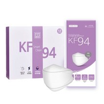 스마트클린 황사방역 마스크 KF94 대형 흰색 10매입, 10개, 1개입