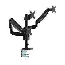 _CMA2TP 블랙 트리플 모니터받침대추천 책상 거치대 모니터거치대브라켓 모니터암 설치 스텐딩책상 모니터스탠드분리