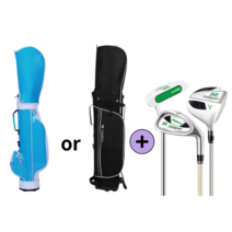 세이골프 어린이 골프채 3종 골프백 세트, 블루 골프백+클럽 세트(6~8세)