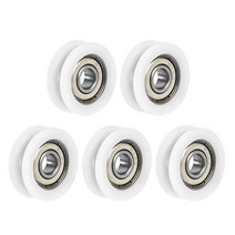 Uxcell U608ZZ 608 나일론 U 그루브 베어링 8x30x10mm 이중 금속 차폐 GCr15 크롬 스틸 볼 5개 USA 미국