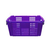 이사 컨테이너 운반 바구니 플라스틱 박스 양철바스켓, 무따 운반바구니만특-보라만
