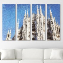 꾸밈 ix383-밀라노대성당대형노프레임세트 액자