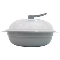 꼬망뜨 전자레인지용 만능찜기 / BPA FREE 무독성 만두 찐빵 수육 찜기 (그레이), 230mm x 260 mm x 150mm, 1개