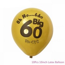 블랙 골드 30 40 50 60 년 생일 라텍스 풍선 성인 남성 여성 생일 축하 파티 장식 결혼식 30 주년 기념 용품, Gold 60 3