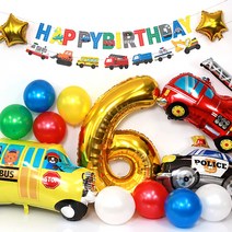 남아 여아 생일 파티 자동차 풍선 세트1 이벤트