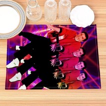 카페입간판 아크릴 철제 배너 카페 바 LED 스탠드제작 엘비스 프레슬리 프린트 리넨 식탁 매트 알파벳 주방 플레이스 30x40cm 컵 받침 패드 그릇 홈 데코, 없음, 8.20230208 - 30X40cm