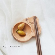 수저받침대 개 나무 접시 젓가락 홀더 스탠드 주방, Style B
