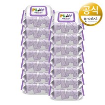 한예지 플레이 레이 유아 휴대용 물티슈 캡형, 14팩, 30매