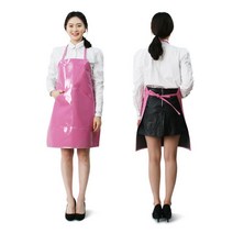 양면코팅 방수앞치마(소/주머니), 오렌지/H형