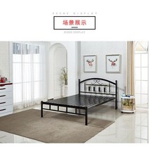 케이로 화이트침대프레임 북유럽풍침대 싱글침대프레임 빈티지침대 인테리어 엔틱침대 싱글침대 더블침대, 307 블랙 싱글 바 일체형 침대 보드