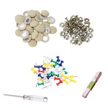 60pcs DIY 지붕 라이닝 수리 키트 수정 Sagging 헤드 라이너 핀 버클 스크류 트럭 / 자동차 스크류 천장 수리 용 접착제 없음, 하나, 베이지 색 격자 무늬