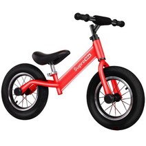 유아 두발 자전거 페달 없는 자전거 밸런스 바이크 2-12세 12-14인치 어린이용 해외인기 규격인증 sf02, Free, W12 인치 PU 일체형 휠 공압 타이어 (빨간색), Free