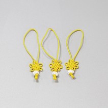 전통매듭 대 2.2cm×8cm 노랑 전통공예 장신구줄전통소품 노리프렌즈 만들기재료 전통꾸미기