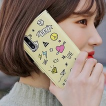 레드울프 퍼니 아이콘 일러스트 사피아노 다이어리 케이스