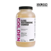 골든 유광 수성 바니쉬 946ml (Gloss Waterborne Vanish), 1개