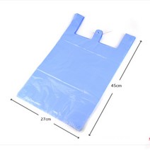 청색 비닐봉투 3호100장 27x45cm 시장 마트 슈퍼 봉지 편의점 과일 채소 가게 비니루 쇼핑백 보통 일반 벡