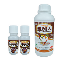 아쿠도 2병 루핸스 1병 뿌리발근제 고추 호박 오이 마늘 양파 옥시팜 FMC코리아 +자재스토어 작업장갑셋트