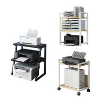 프린터 선반 / 복합기 프린트 받침대 다이 거치대, 2단, A형 오크