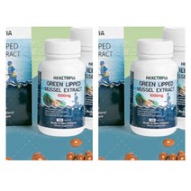 Healthpia Green Lipped Mussel Extract 1000 헬스피아 초록입홍합 익스트랙트 1000 100정 2팩, 2개