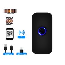 QR 스캔 코드 네이버 바코드 큐알 스캐너 업소용 출입자 전자출입명부 휴대용 3 in 1 바 1D2D 바 리더 지원 블루투스2.4G 무선 B 유선 연결 슈퍼마켓, 1D-2D-QR 코드
