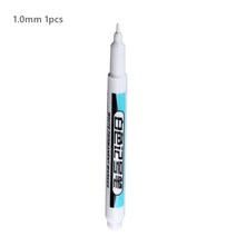 타이어펜 마커펜 Haile 화이트 마커 페인트 펜 0.7-2.0mm 유성 방수 영구 플라스틱 젤 자동차 타이어 페, 06 1.0mm-1pcs C
